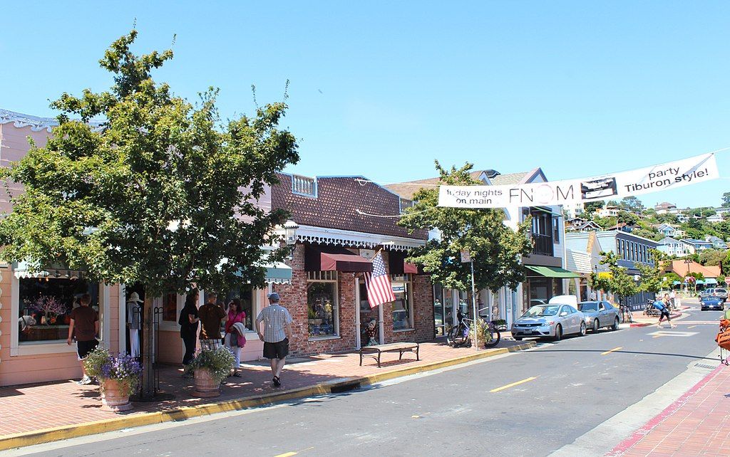 Shops at downtown tiburon.