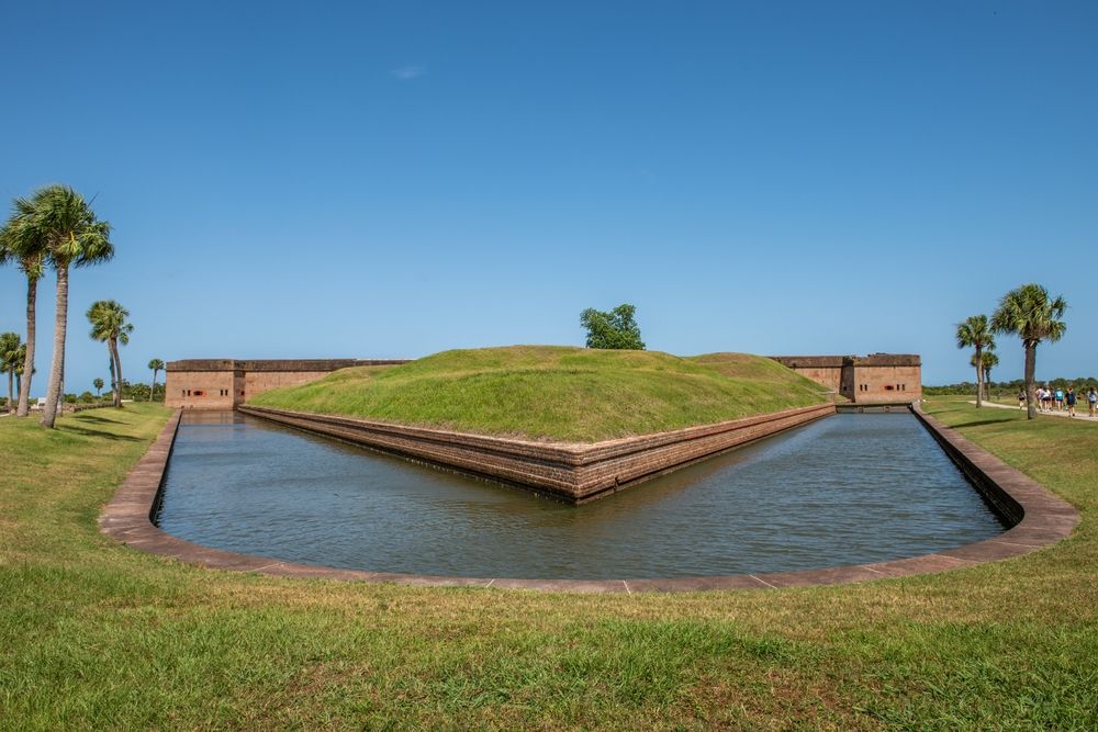 The waters of Fort Pulaski