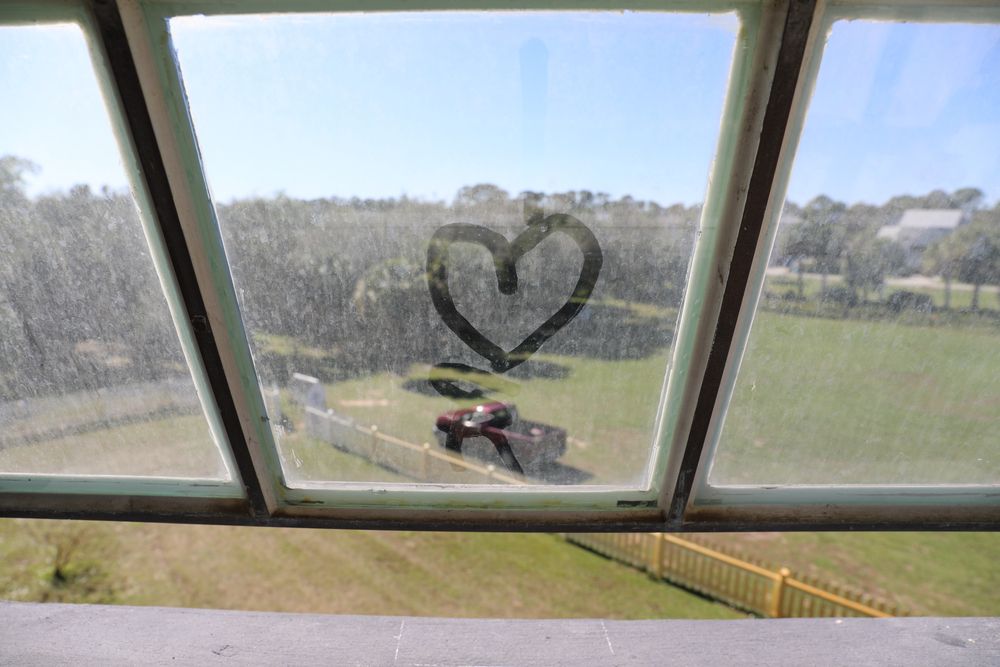 View from inside the Tybee Island Light Station & Museum