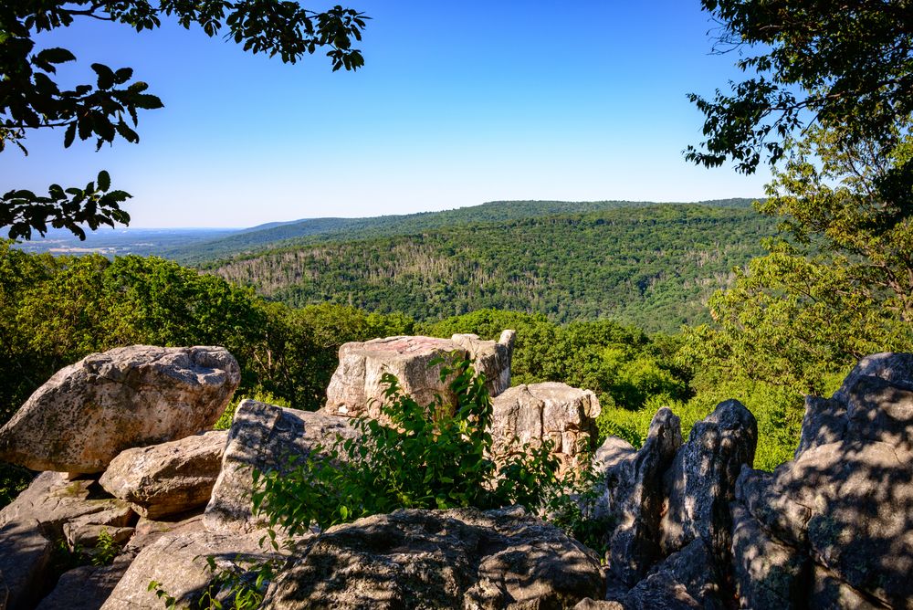 View from Catoctin Mountain Park's peak