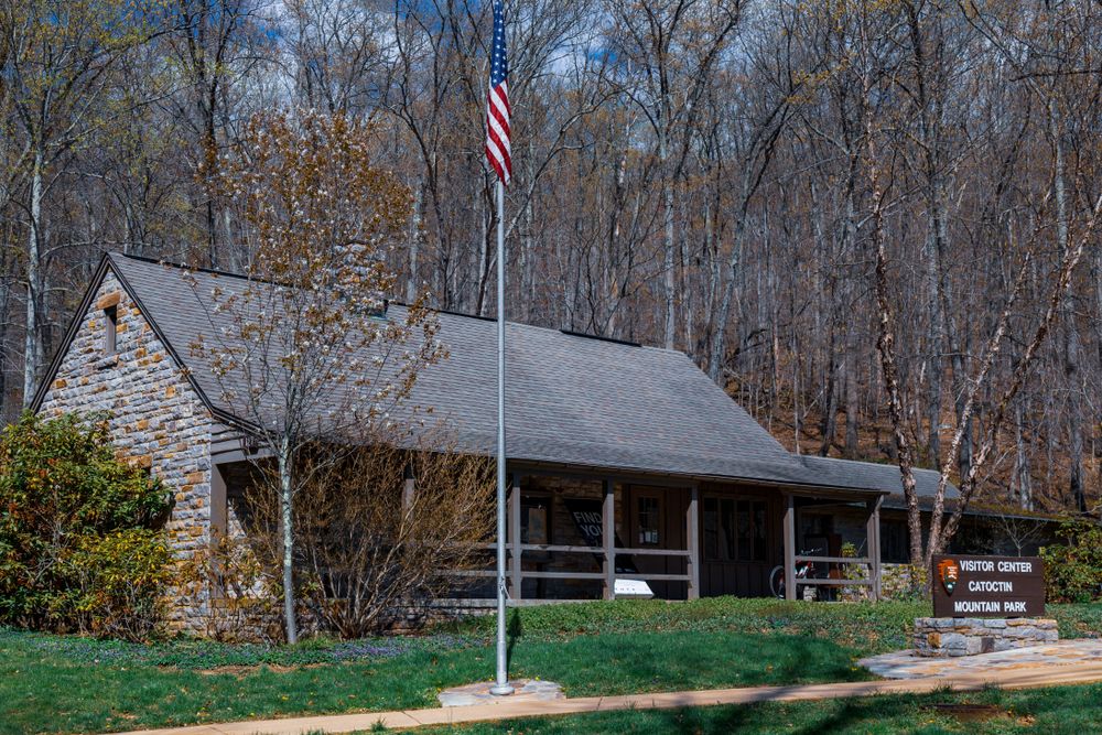 Exterior of Catoctin Mountain Park's visitor center