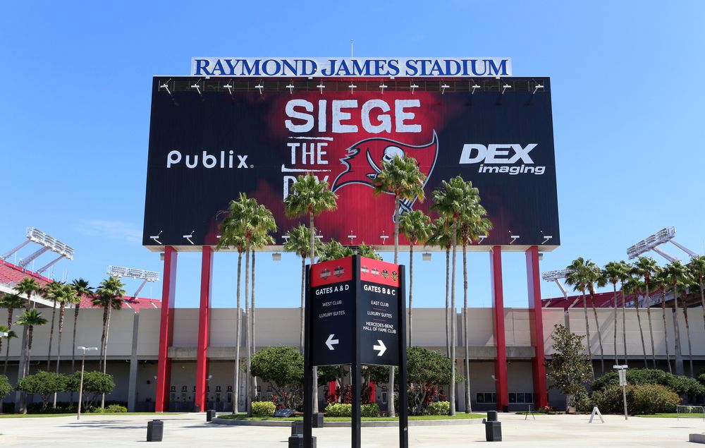 Exterior of Raymond James Stadium