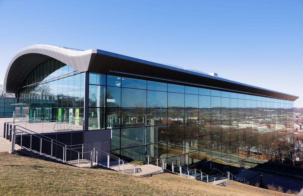 Exterior of the Experimental Media and Performing Arts Center
