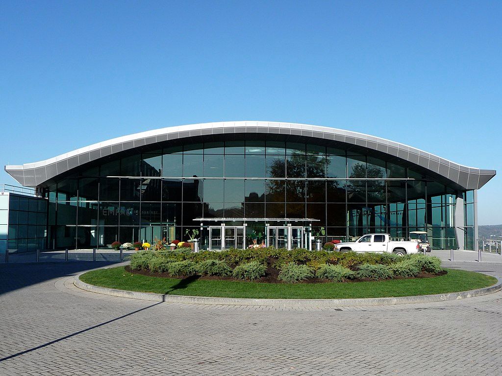 Front view of Experimental Media and Performing Arts Center