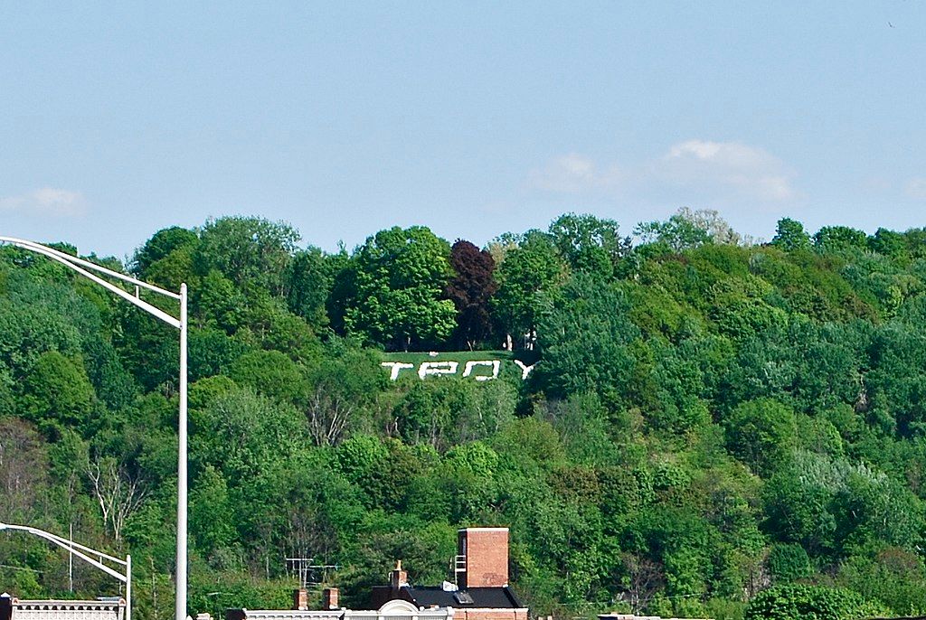 Troy sign at Prospect Park