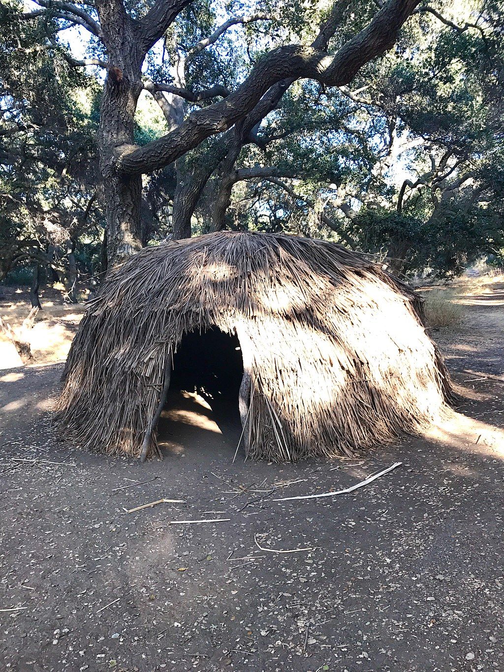 Chumash village at Chumash Indian Museum