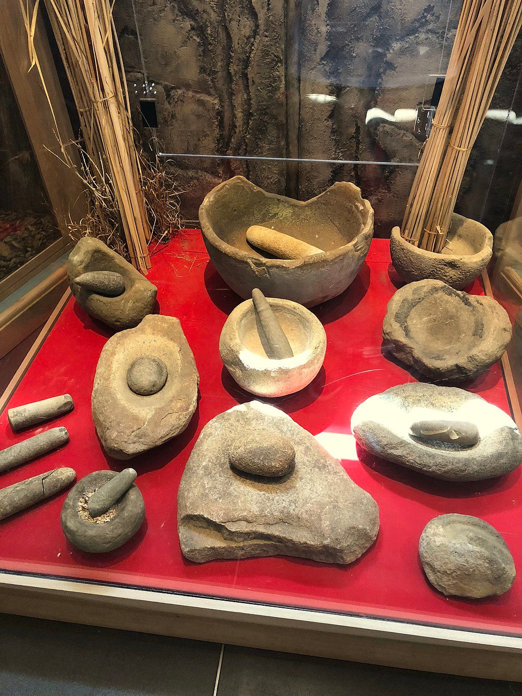 Mortars and pestles at Chumash Indian Museum