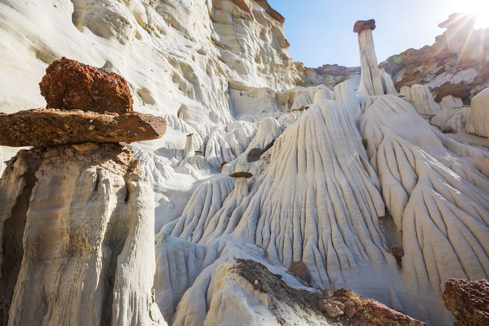 Hoodoos formation in Toadstool Hoodoos