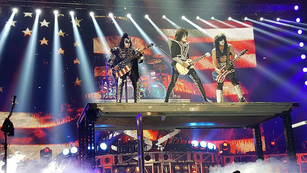 Kiss performing in Huntington Center