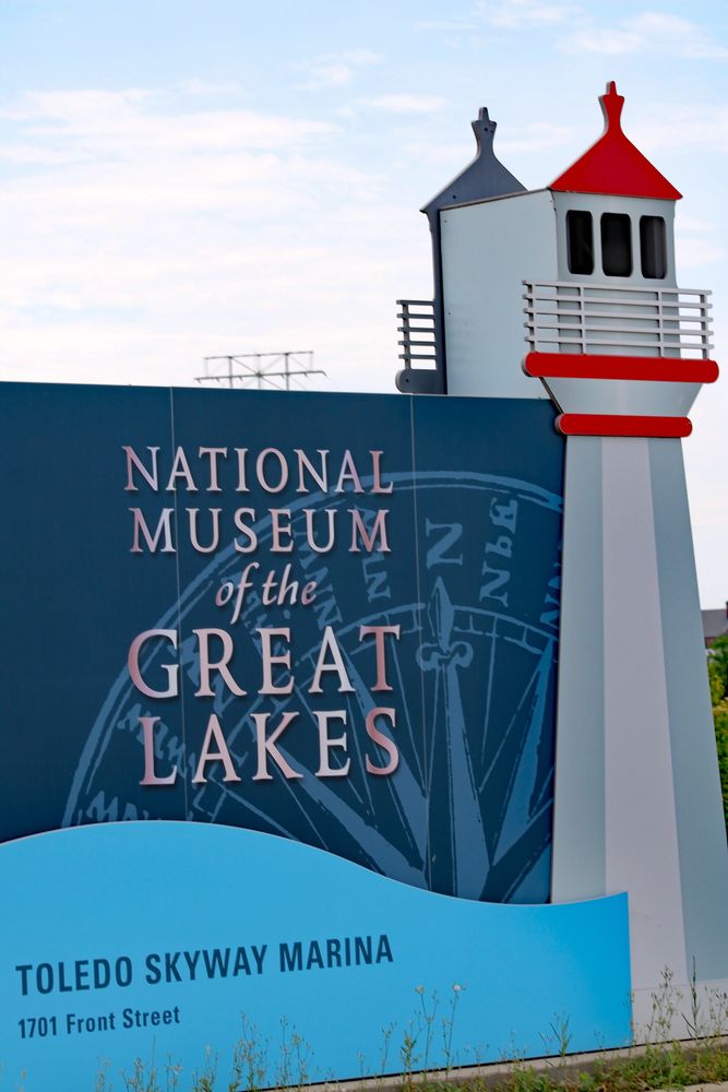 Welcome sign of the National Museum of the Great Lakes
