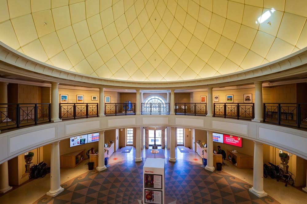 Interior of the Philbrook Museum of Art