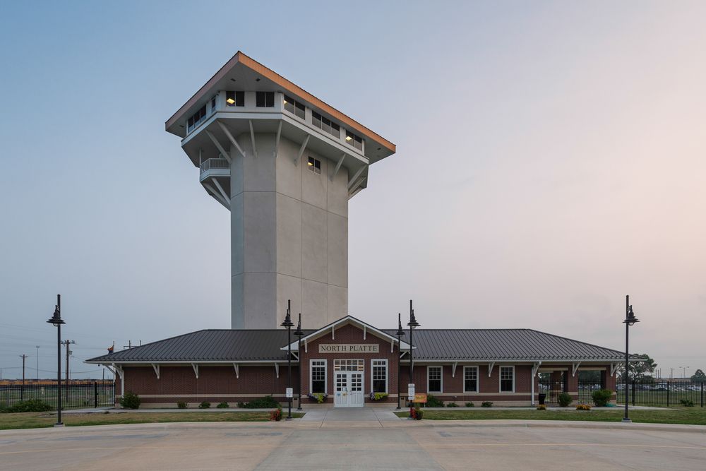 Exterior of Golden Spike Tower