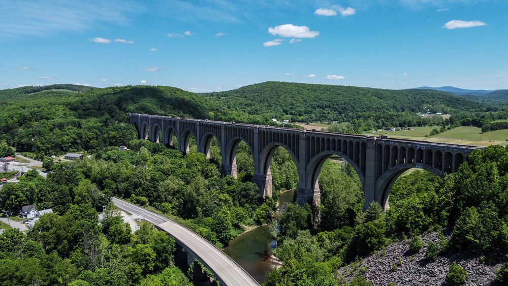 Aerial view of the Tunkhannock Viaduct