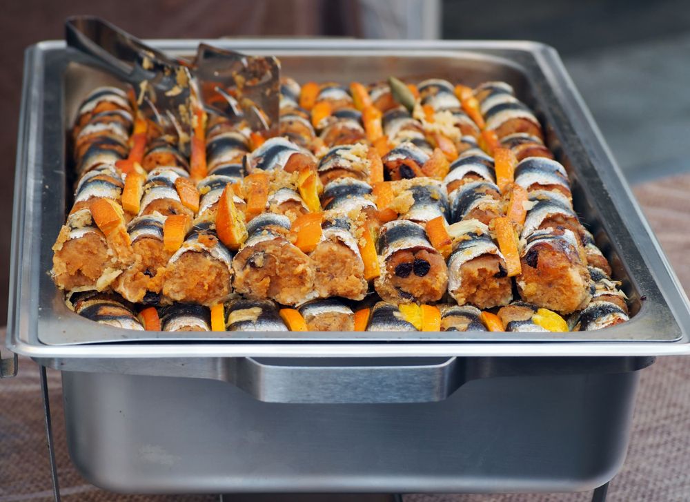 Sarde a Beccafico, a traditional food in Sicily