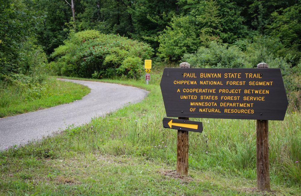 Pathway at Paul Bunyan State Trail