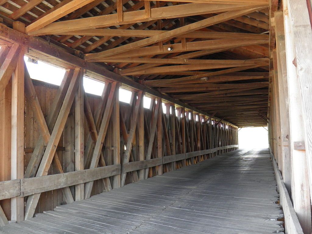 Wooden structure of Eldean Bridge