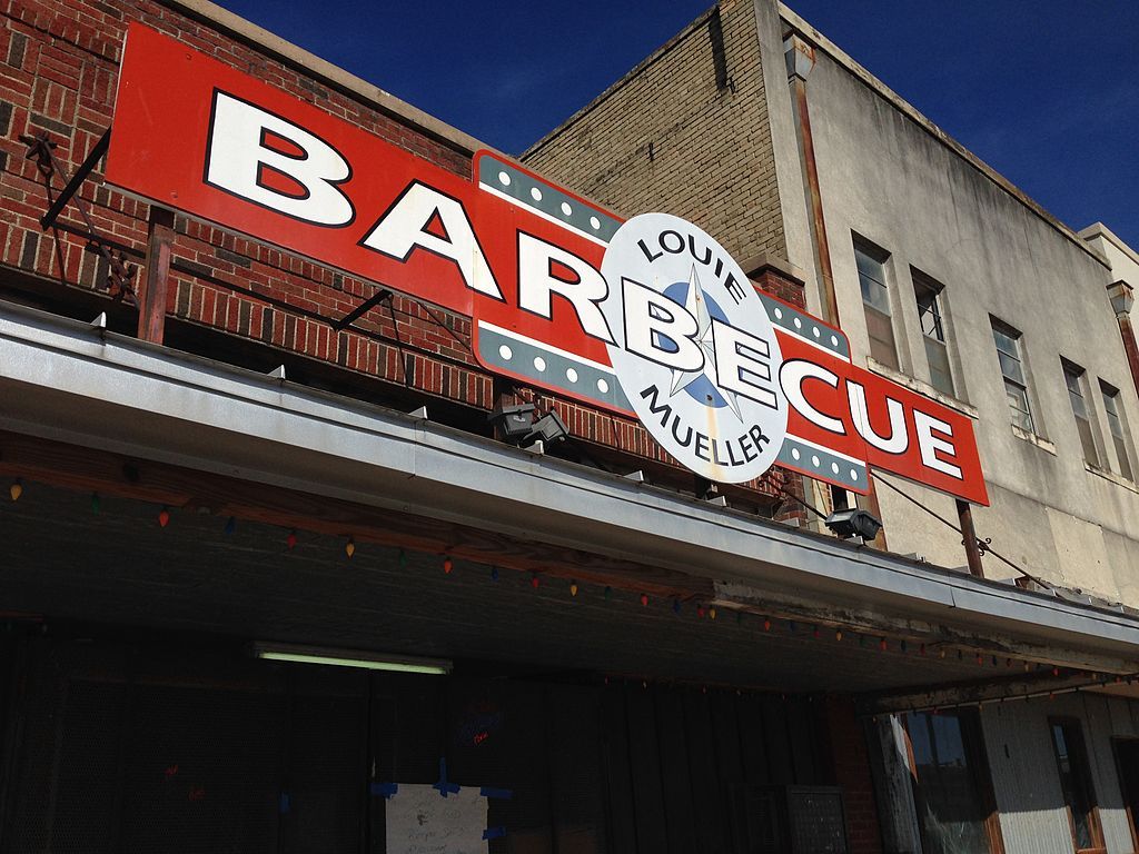 Signage of Louie Mueller Barbecue