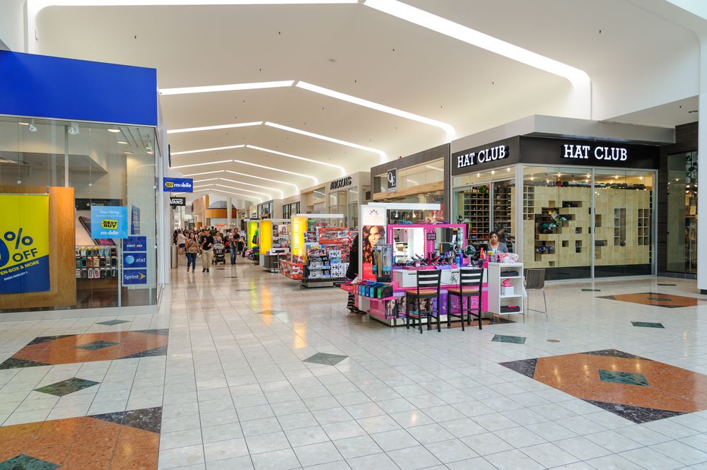 Shops inside the Westfield Southcenter.