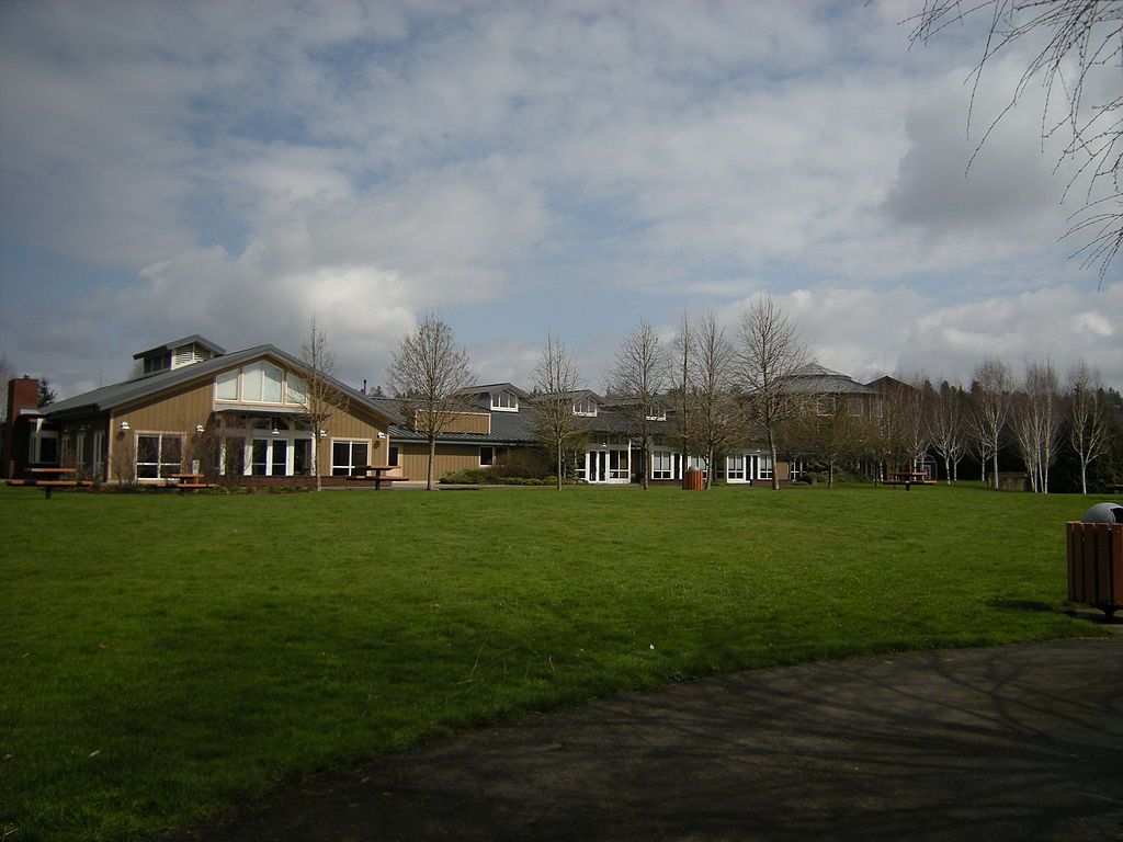 Exterior of the Tukwila Community Center.