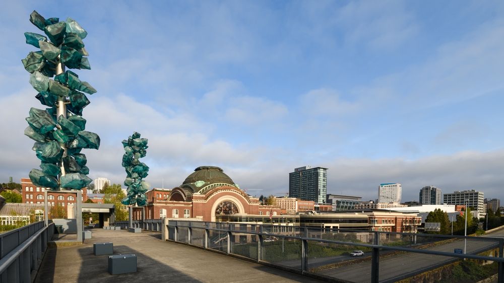 View from the Chihuly Bridge of Glass