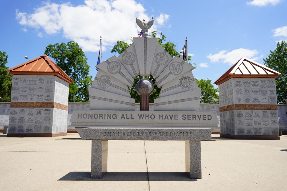 Picnic at the Memorial Park in Tomah, WI