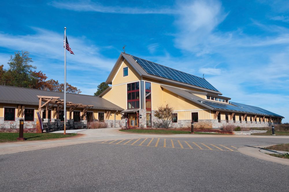 Exterior of Necedah National Wildlife Refuge's visitor center
