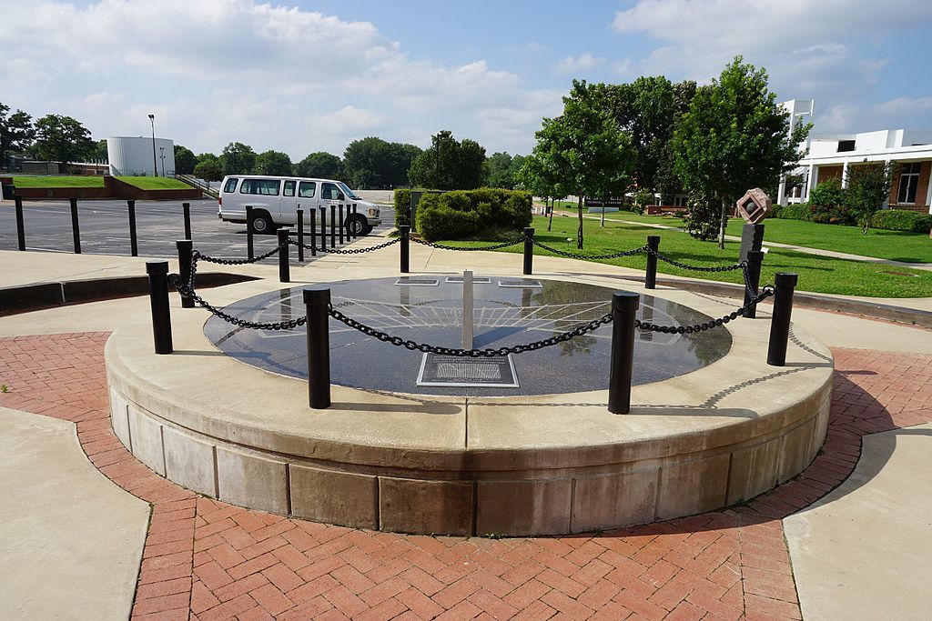 Sundial in front of Center for Earth & Space Science Education