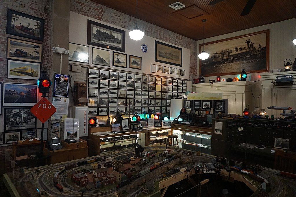 Interior of Cotton Belt Depot Museum