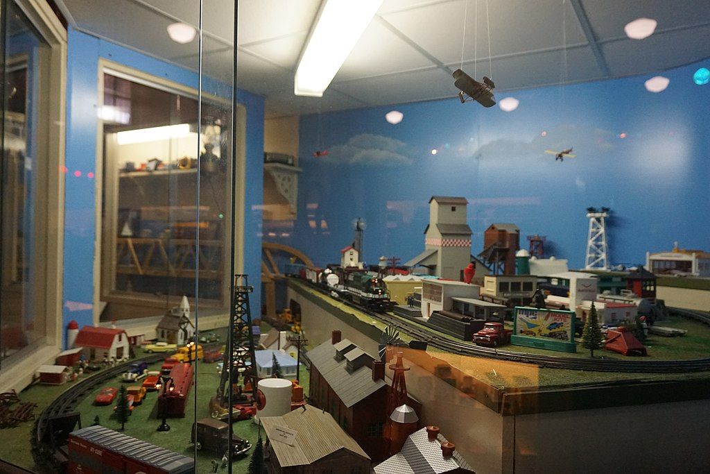 Railway model in Cotton Belt Depot Museum