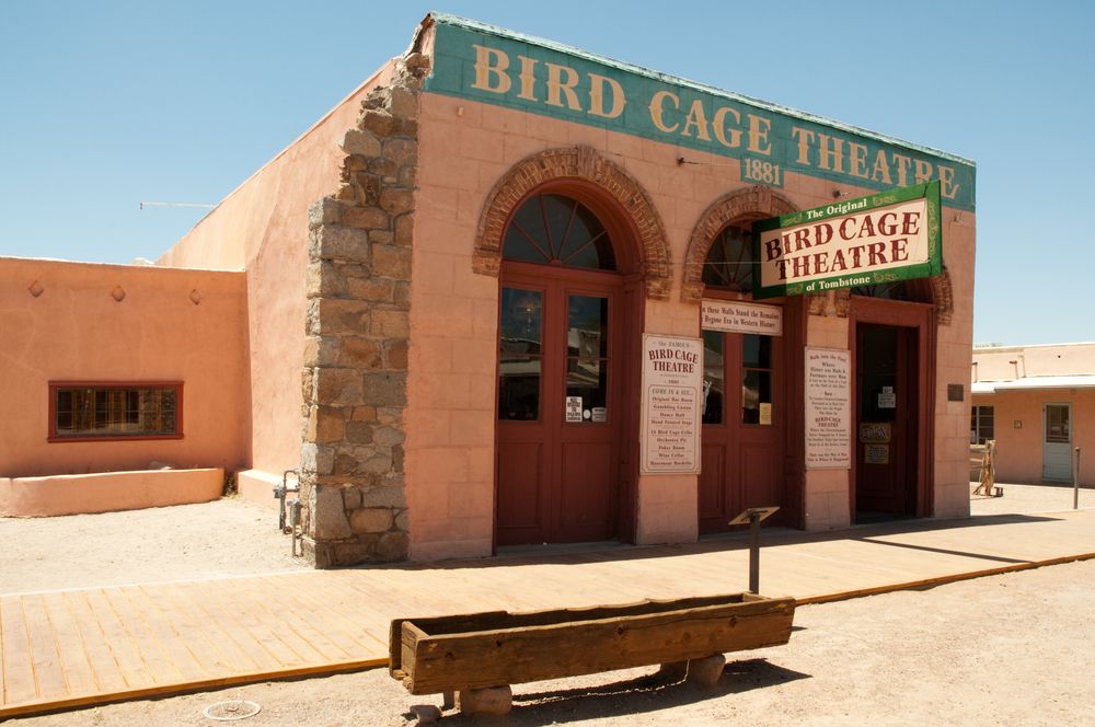 Exterior of the Bird Cage Theatre