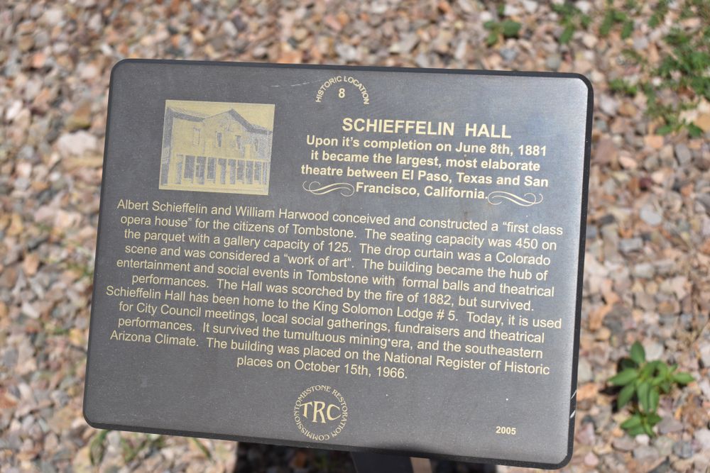 History marker of Schieffelin Hall