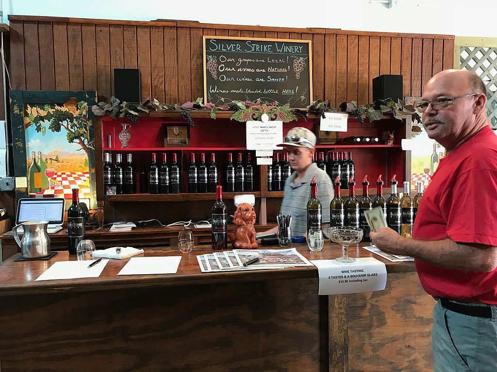 Interior of Silver Strike Winery