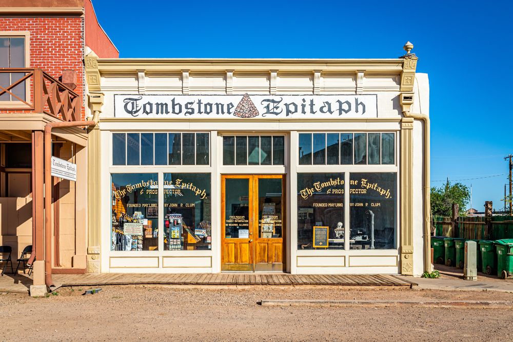 Exterior of Tombstone Epitaph