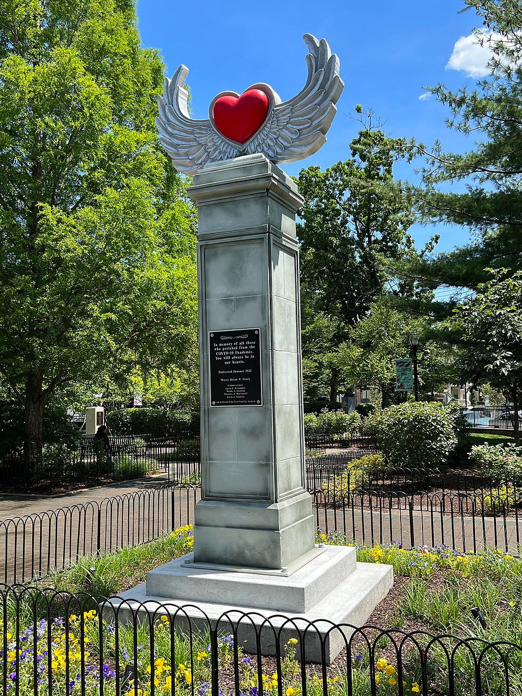 A memorial at Ellsworth Park