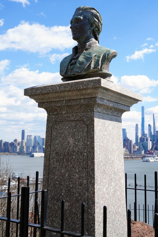 Sculpture at Hamilton-Burr Dueling Grounds