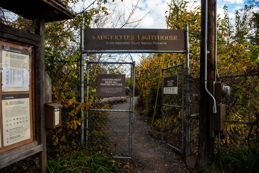 Entrance gate of the Saugerties Lighthouse