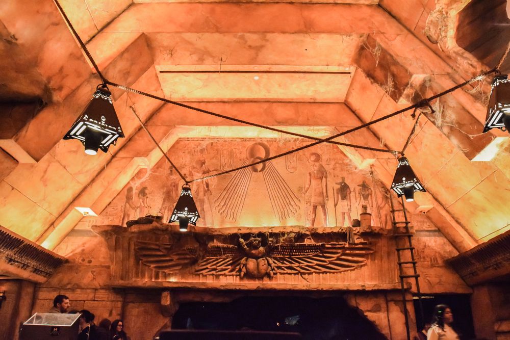 Interior of Revenge of the Mummy- The Ride