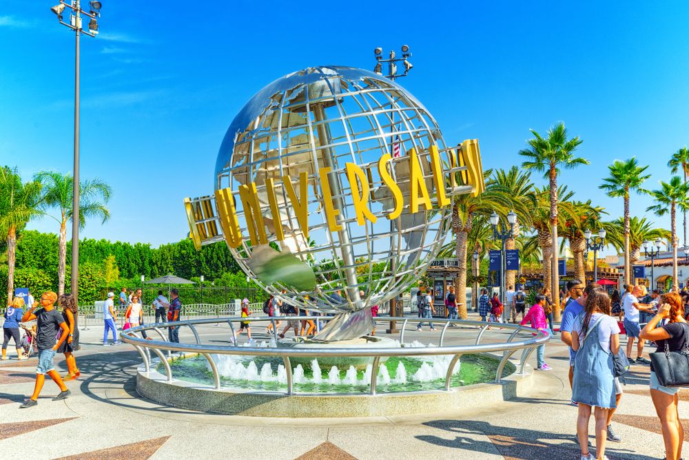 The iconic ball of Universal Studios Hollywood