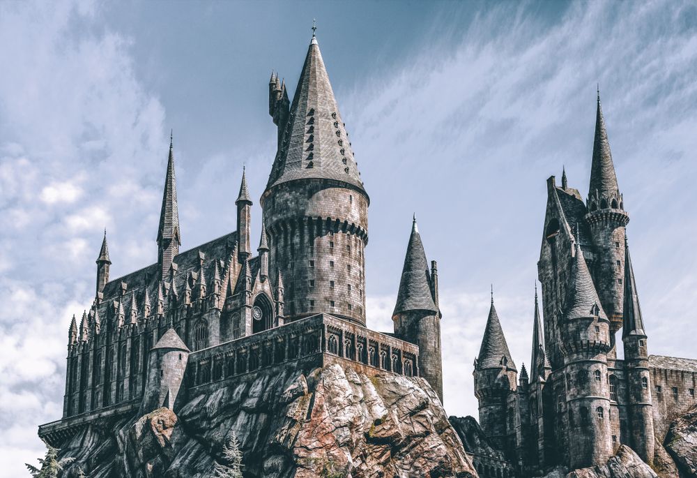 Exterior of the magical castle at Wizarding World of Harry Potter
