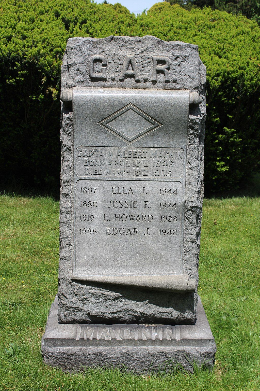 Gravestone at Arlington Cemetery