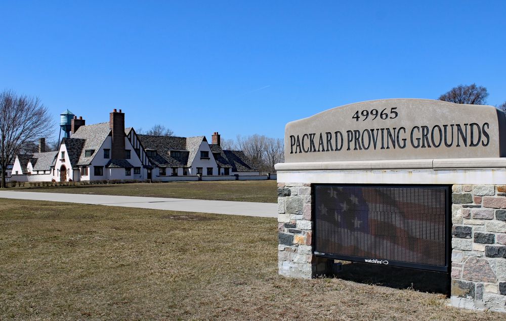 Exterior of Packard Proving Grounds