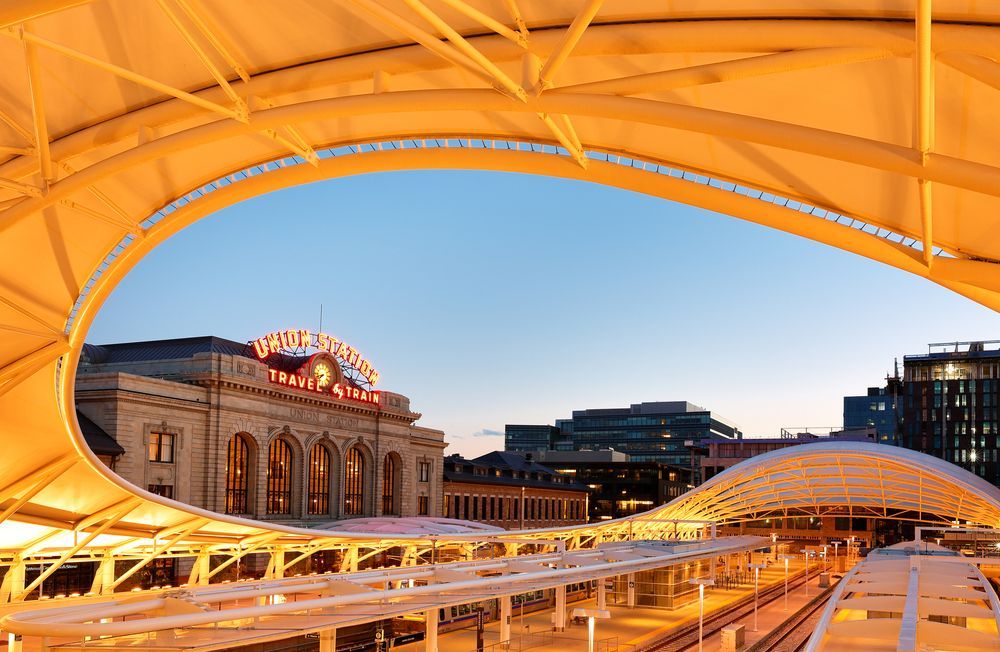 Far view of Union Station Denver