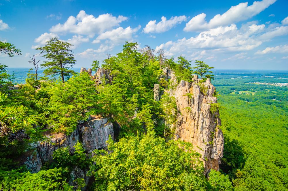 View of the Summit of Crowders Mountain