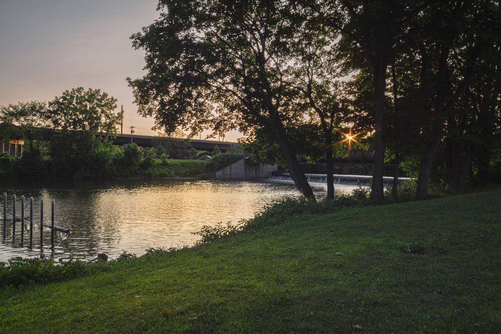 The waters of Bellamy Harbor Park