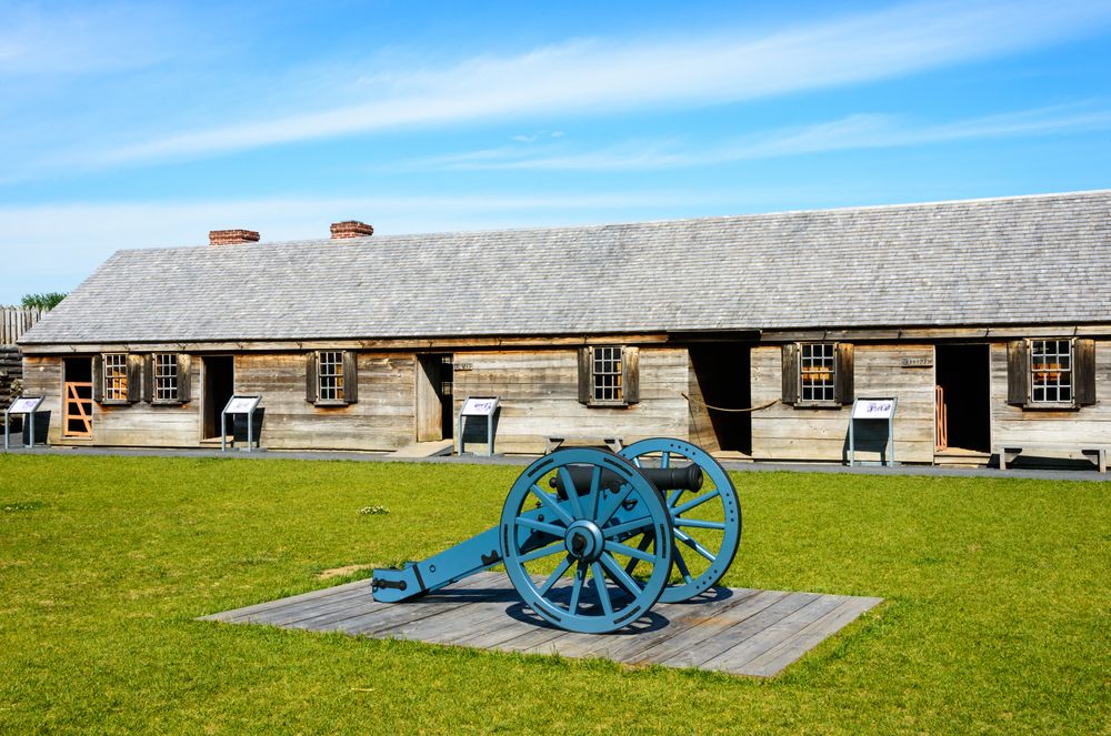 The grounds of Fort Stanwix National Monument