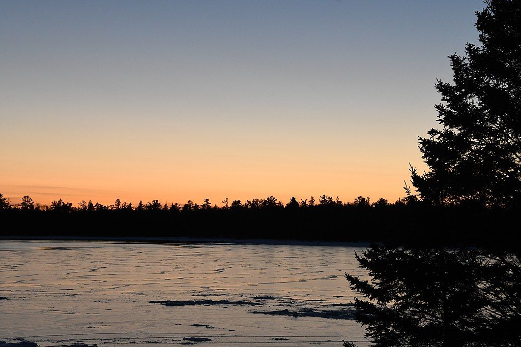 Sunset over Drummond Island