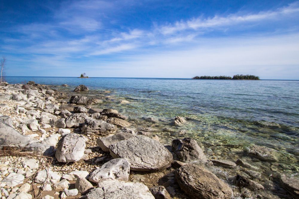 The waters of Les Cheneaux