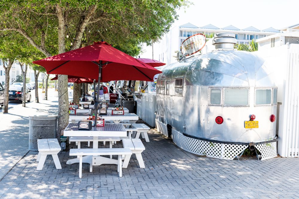 View of Airstream Row