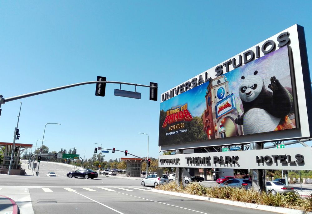 Exterior of DreamWorks Theater – Kung Fu Panda