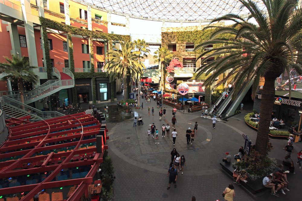 Aerial view of Universal CityWalk